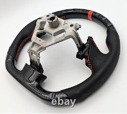 REVESOL Hydro-Dip Carbon Fiber Black Steering Wheel for 2003-2007 INFINITI G35