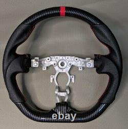 REVESOL Hydro-Dip Carbon Fiber Black Steering Wheel for 2009-2020 NISSAN 370Z