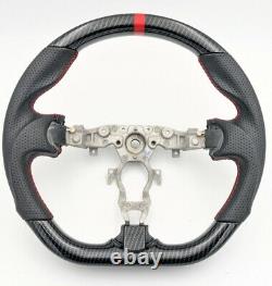 REVESOL Hydro-Dip Carbon Fiber Black Steering Wheel for 2009-2021 NISSAN 370Z