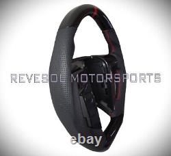 REVESOL Hydro-Dip Carbon Fiber Black Steering Wheel for 2011-2014 F150 RAPTOR