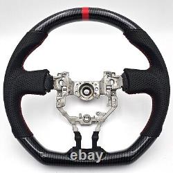 REVESOL Hydro-Dip Carbon Fiber Black Steering Wheel for 2013-2016 SCION FR-S BRZ