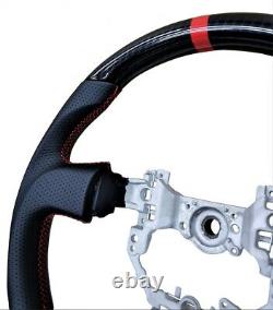 REVESOL Hydro-Dip Carbon Fiber Black Steering Wheel for 2013-2016 SCION FR-S BRZ