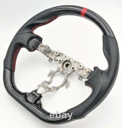 REVESOL Hydro-Dip Carbon Fiber Black Steering Wheel for 2017-2019 NISSAN SENTRA