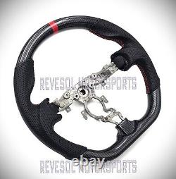 REVESOL Hydro-Dip Carbon Fiber Steering Wheel for INFINITI FX35 FX37 FX50 QX70