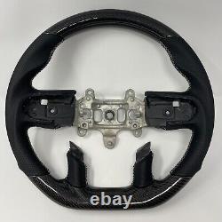 REVESOL REAL Carbon Fiber Silver stitch Steering Wheel for 2019-2023 Dodge Ram