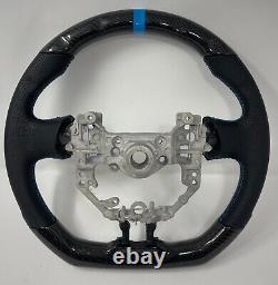 REVESOL Real Carbon Fiber BLUE Steering Wheel for 2013-2016 SCION FR-S BRZ