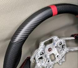 REVESOL Real Carbon Fiber MATTE Steering Wheel for 2018-2021 FORD MUSTANG GT