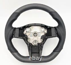 REVESOL Real Carbon Fiber Matte Steering Wheel Grey stitch for Tesla Model 3 Y