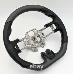 REVESOL Real Carbon Fiber Matte Steering Wheel for 2015-2017 FORD MUSTANG GT NEW