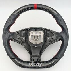 REVESOL Real Carbon Fiber Steering Wheel Red Ring for Tesla Model X Model S NEW