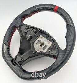 REVESOL Real Carbon Fiber Steering Wheel Red Ring for Tesla Model X Model S NEW