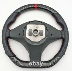 REVESOL Real Carbon Fiber Steering Wheel Red Ring for Tesla Model X Model S NEW
