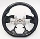 REVESOL Real Carbon Fiber Steering Wheel Silver Stitch for 13-17 Honda Accord G9