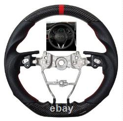 REVESOL Sports REAL CARBON FIBER Steering Wheel for 2019+ Toyota RAV4