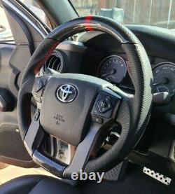 REVESOL Sports Real Carbon Fiber Steering Wheel for 14-21 Toyota TUNDRA / TACOMA