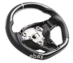 RK950-01 REKUDO Steering Wheel Carbon Fiber with Leather Grips 17-22 Tesla Y