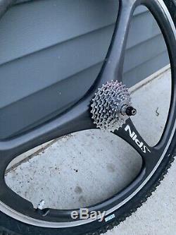 Rare Vintage Spin Carbon Fiber 26 WHEEL SET With Cassette 8 Rings