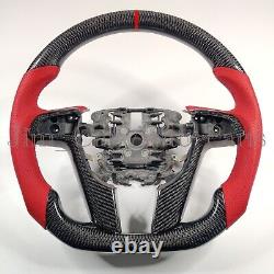 RealCarbon Fibre Steering Wheel with Red perforat For Holden HSV Pontiac G8