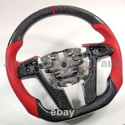 RealCarbon Fibre Steering Wheel with Red perforat For Holden HSV Pontiac G8