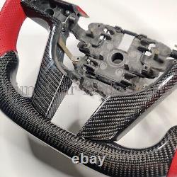 RealCarbon Fibre Steering Wheel with Red perforat For Holden HSV Pontiac G8