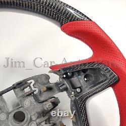 RealCarbon Fibre Steering Wheel with Red perforat For Holden HSV Pontiac G8