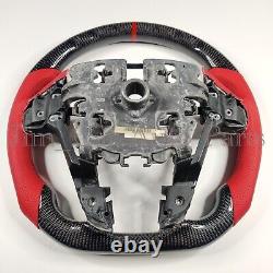 RealCarbon Fibre Steering Wheel with Red perforat For Holden HSV Pontiac G8