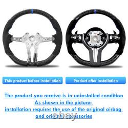 Real Carbon Fiber Alcantara Steering Wheel Skeleton for BMW F10 F30 M Perfomance