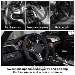 Real Carbon Fiber Alcantara Steering Wheel Skeleton for BMW F10 F30 M Perfomance