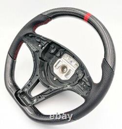 Real Carbon Fiber Black Steering Wheel for 2015-2018 Mercedes W205 C300 GLA250