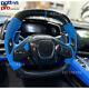 Real Carbon Fiber Custom Sport Flat Steering Wheel Fits 2020+ Corvette C8