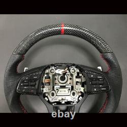 Real Carbon Fiber D cut Steering wheels For Hyundai Genesis G80 Sports 20172020