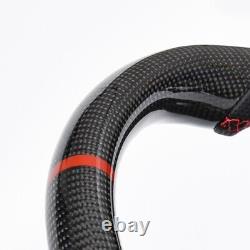 Real Carbon Fiber Flat Customized Steering Wheel 15-20 F150 Raptor OEM Withheated