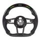 Real Carbon Fiber Flat Sport LED Steering Wheel Audi R8 TT TTS TT RS 2016-2024