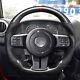 Real Carbon Fiber Flat Sport Steering Wheel For 11-17 Jeep Wrangler JK GLADIATOR