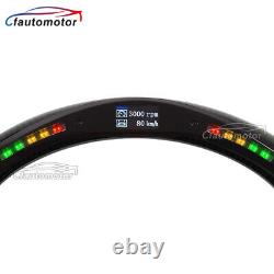 Real Carbon Fiber LED Sport Steering Wheel for Mercedes Benz W176 W204 W212 CLA