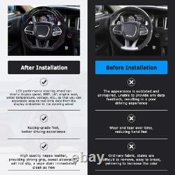 Real Carbon Fiber LED Steering Wheel For Dodge Challenger SRT 2015+ Heated