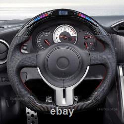 Real Carbon Fiber LED Steering Wheel for 2013-2016 SCION FR-S GT Toyota 86