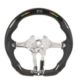 Real Carbon Fiber Led Steering Wheel for BMW M1 M2 M3 M4 M5 M6 M7 X5 X6 F82 F10