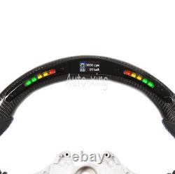 Real Carbon Fiber Led Steering Wheel for BMW M1 M2 M3 M4 M5 M6 M7 X5 X6 F82 F10