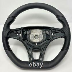 Real Carbon Fiber Matte Black/Gray Steering Wheel for 2015-2018 GLA250 W205 C300