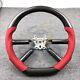 Real Carbon Fiber Napa Leather Steering Wheel For Jeep Wrangler 2008-2011
