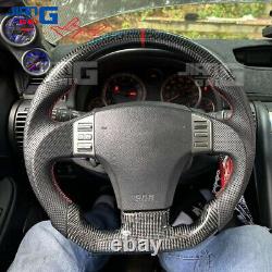 Real Carbon Fiber Perforated Leather Steering Wheel Fit 2004-2007 Infiniti G35