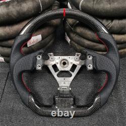 Real Carbon Fiber Perforated Leather Steering Wheel Fit 2004-2007 Infiniti G35