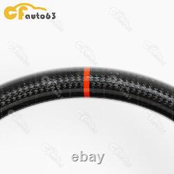 Real Carbon Fiber Perforated Sport Steering Wheel Fit Chrysler 300C 2015-2021