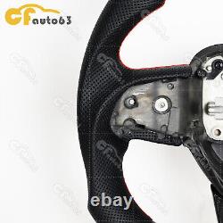 Real Carbon Fiber Perforated Sport Steering Wheel Fit Chrysler 300C 2015-2021