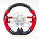 Real Carbon Fiber Perforated Steering Wheel Fit 2018-2023 Ford Mustang GT