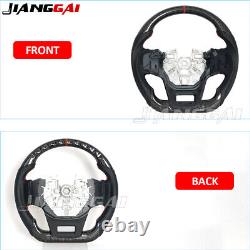 Real Carbon Fiber Perforated Steering Wheel Fit for 2021+ Ford Bronco with Heat