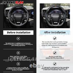 Real Carbon Fiber Perforated Steering Wheel Fit for 2021+ Ford Bronco with Heat