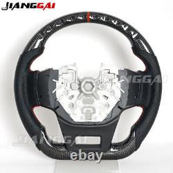 Real Carbon Fiber Perforated Steering Wheel Fit for 2021+ Ford Bronco with Heat