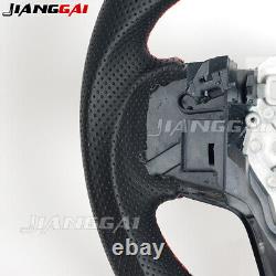 Real Carbon Fiber Perforated Steering Wheel Fit for 2021+ Ford Bronco with Heat
